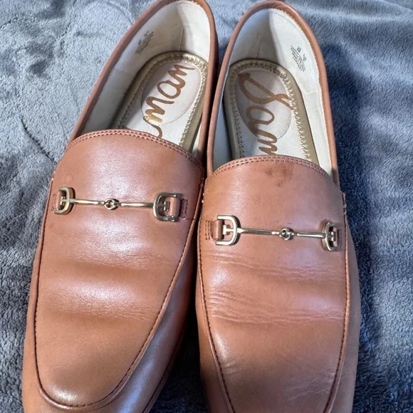 Sam Edelman Loraine Bit Loafers Size 9 French Sand Leather - Picture 6 of 7